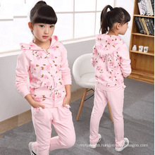 Hot Sale Spring and Autumn Children Clothing Girls Sport Suits